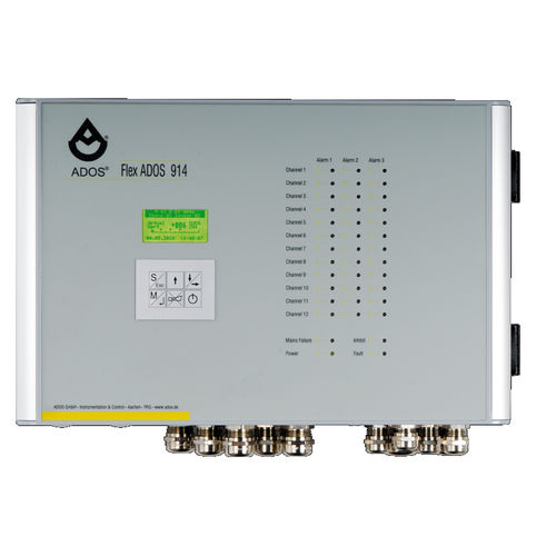 气体检测控制中心 / LCD显示屏 - FlexADOS 914 MED - ADOS GmbH, Mess- und Regeltechnik - 多通路