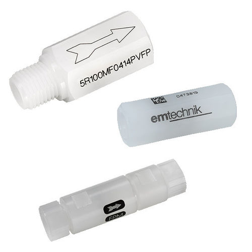 提升阀止回阀 - 5R - EM-Technik GmbH - 活塞 / 用于气体 / 螺纹