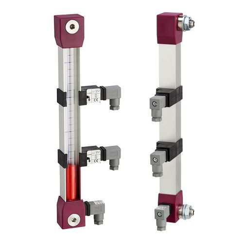 液体液位计 - LV/E1+S series - Fratelli Giacomello - 视觉 / 罐用 / 集成位移传感器