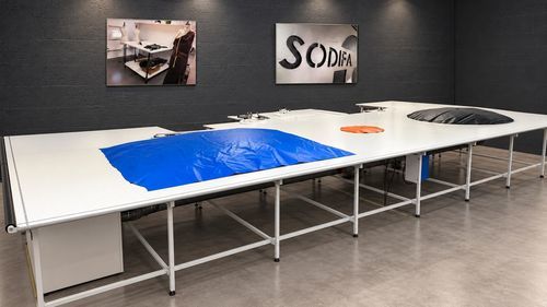 面料切割台 - SODIFA ESCA - 空气垫式