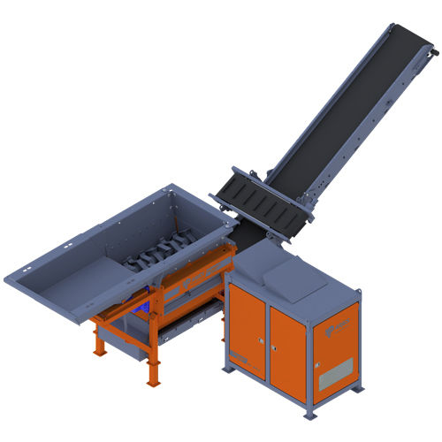 初级撕碎机 - EKOMAXX 800 e-pu - ARJES - Recycling Innovation - 两轴 / 用于木材 / 纸质