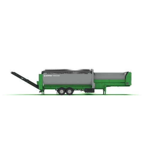 生物处理废料筛选机 - Cribus 3800 - Komptech - 移动式 / 滚筒 / 用于散料