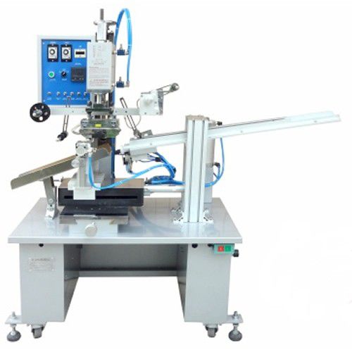 电控气动烫金机 - 6BC-150-Caps - LC Printing Machine Factory Limited - 大面积印刷 / 自动进料 / 用于皮革