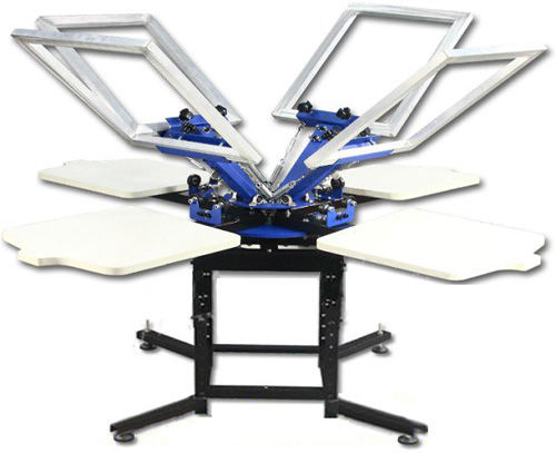 手动丝印机 - RSP-404 - LC Printing Machine Factory Limited - 4色 / 用于纺织品 / 平面式