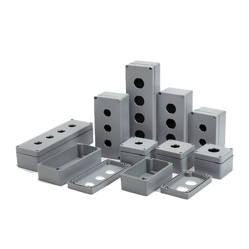 按钮式开关盒 - AL series - BOXCO Inc. - 长方形 / 铝制 / 用于开关