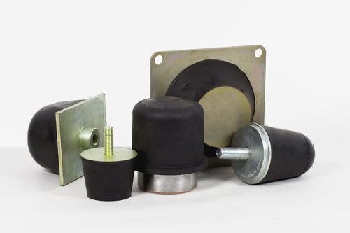 橡胶缓冲挡块 - Flexibil SRL rubber-metal solutions - 钢 / 圆柱 / 锥形