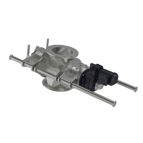 气动运输旋转闸门 - ZS Easy Clean Twice II - Jaudt Dosiertechnik Maschinenfabrik GmbH - 用于散装材料 / 方形底座 / 双通