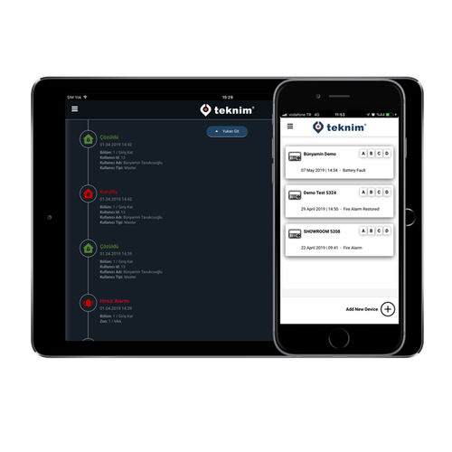 控制移动应用 - TEKNIM ELEKTRONIK AŞ. - 报警 / Android 安卓 / iOS