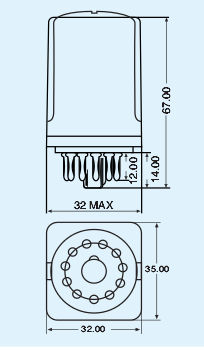 直流机电式继电器 - 31(1R/2R) series  - O/E/N India Ltd. - 交流 / 8脚 / 插入式