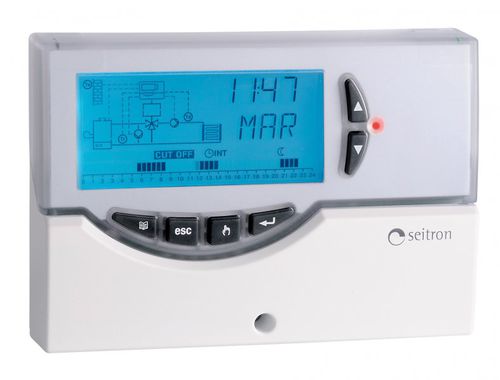 数字温度调节器 - RKP01M - Seitron SpA - LCD显示 / 用于地暖