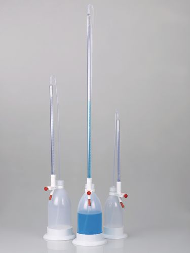 滴定滴定管 - 9695 series - Bürkle - 硼硅酸盐玻璃 / 耐化学腐蚀 / 防火花套筒