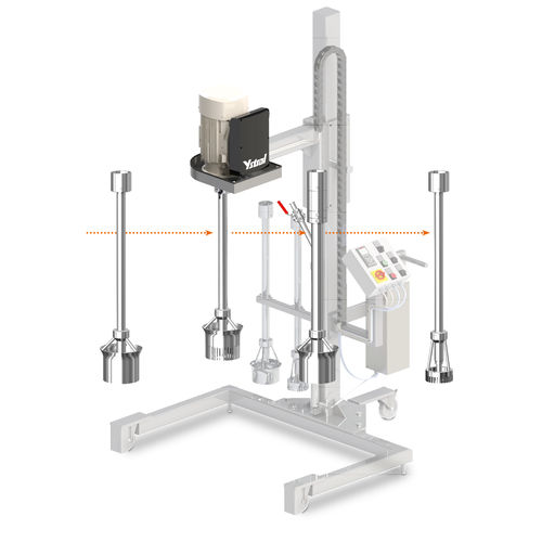 高剪应力搅拌头 - X series - ystral gmbh maschinenbau + processtechnik - 用于聚氨酯 / 用于胶 / 带把手