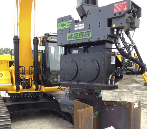 液压打桩机 - 428B - International Construction Equipment BV - 振动式 / 安装在挖掘机上