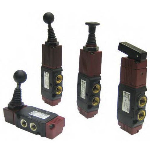 线轴气动分配器 - 125 VMR series - Aircomp by Stampotecnica - 手动 / 2位5通 / 3位5通