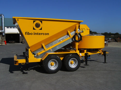 移动式混凝土搅拌站 - bogie  B1200 - fibo intercon - 紧凑型