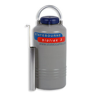 样本Dewar - Biotrek 3 - Statebourne Cryogenics Ltd. - 用于液氮 / 存储 / 铝