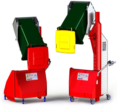 垃圾倾倒装置 - 80 - 140 l, 1 200 - 1 600 mm | Multi-Tip® - Simpro Handling Equipment