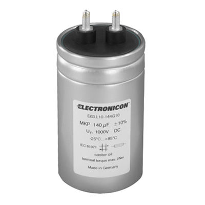 薄膜电容器 - E63 - ELECTRONICON Kondensatoren - 圆柱形 / 油浴 / 直流