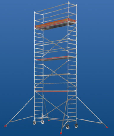移动式脚手架塔 - 6371 series - European Special Ladders, S.A. (ESLA) - 外墙 / 模块化