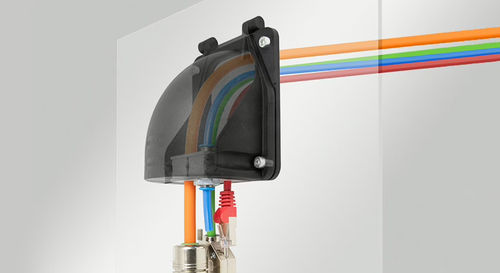 IP65电缆引入板 - KEL-FW series - icotek GmbH & Co. KG - IP64 / 90°弯曲 / IP55