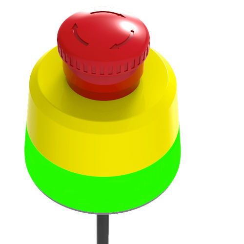 蘑菇头按钮按钮式开关 - CC80 - COMITRONIC - BTI - 紧急制动 / IP65 / LED照明