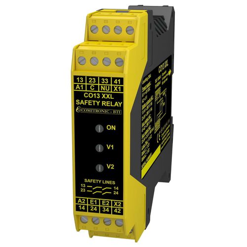 紧急制动安全监控继电器 - CO13XXL - COMITRONIC - BTI - 2NO / 1NF / SIL