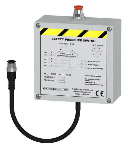 机械压力开关 - PS series - COMITRONIC - BTI - 相对 / PNP / M12连接器