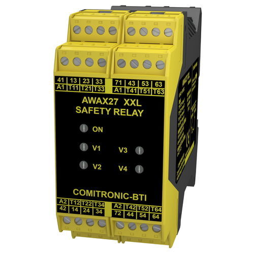 紧急制动安全监控继电器 - AWAX 27XXL - COMITRONIC - BTI - 3NO / 1NF / SIL