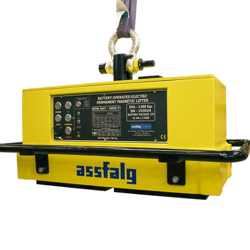 电池供电电永磁起重器 - EPMB series - Assfalg GmbH - 电控 / 手动 / 用于钢板