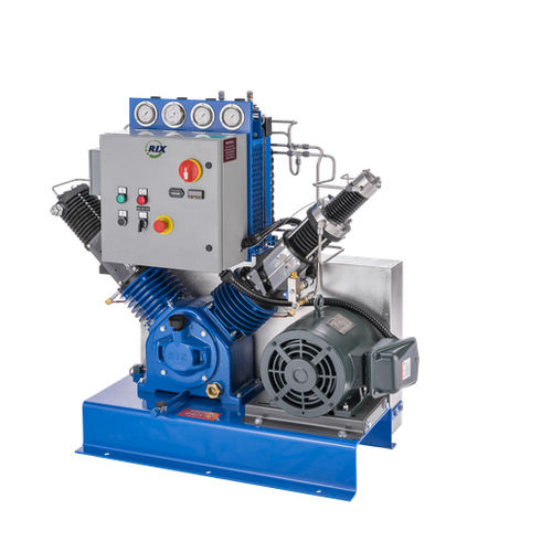 活塞压缩机 - 2V series - RIX Industries - 用于氧气 / 电动式 / 固定式