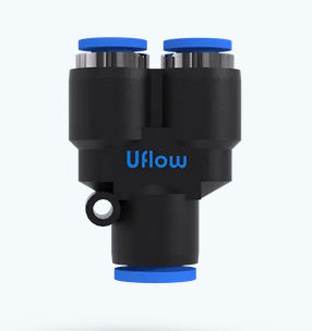气动接头 - VO-280 series - UFLOW AUTOMATION - 推入式 / 螺纹 / Y形