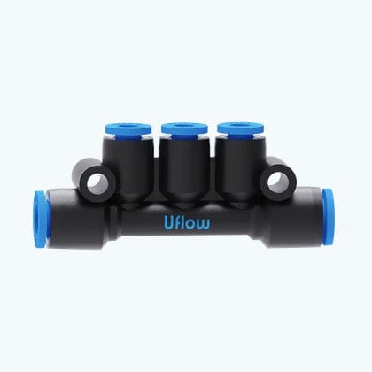 气动接头 - VO-47 series - UFLOW AUTOMATION - 螺纹 / 肘型 / 塑料