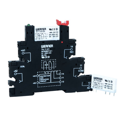 直流机电式继电器 - 24 series - Werner Electric GmbH - 交流 / 1NO / 1NO/NF