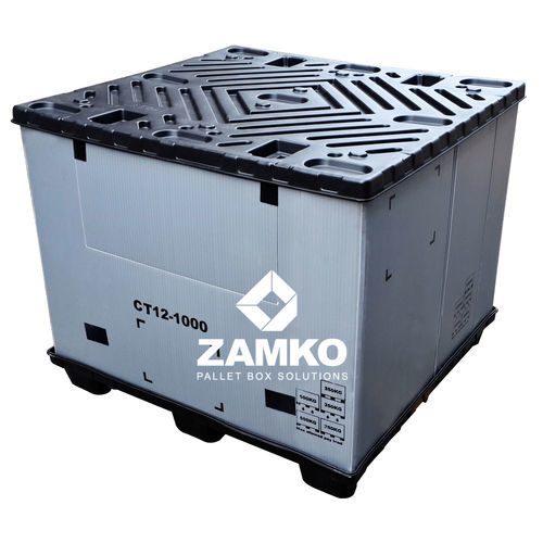 塑料货盘箱 - PIN.b95 - ZAMKO - 折叠 / 带盖可叠放 / 带盖
