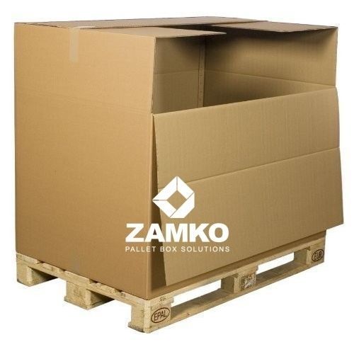 硬纸板货盘箱 - KAN.e80.F - ZAMKO - 运输 / 折叠 / 带有折叠栏板