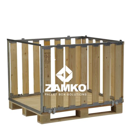 木制货盘箱 - MPB.b80.W - ZAMKO - 存储 / 堆垛 / 侧开口
