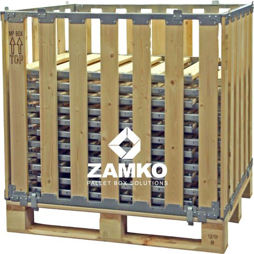 木制货盘箱 - MPB.b110 - ZAMKO - 存储 / 运输 / 侧开口