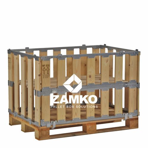 木制货盘箱 - MPB.b80.FS  - ZAMKO - 存储 / 折叠 / 侧开口