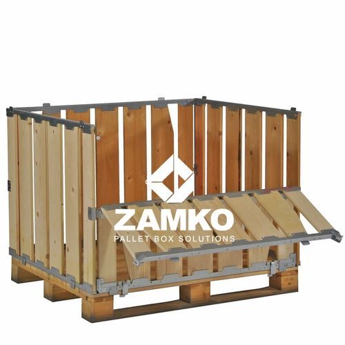 木制货盘箱 - MPB.b80.PF - ZAMKO - 存储 / 用于小型零件 / 折叠