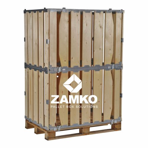 木制货盘箱 - MPB.e140.P - ZAMKO - 存储 / 折叠 / 堆垛