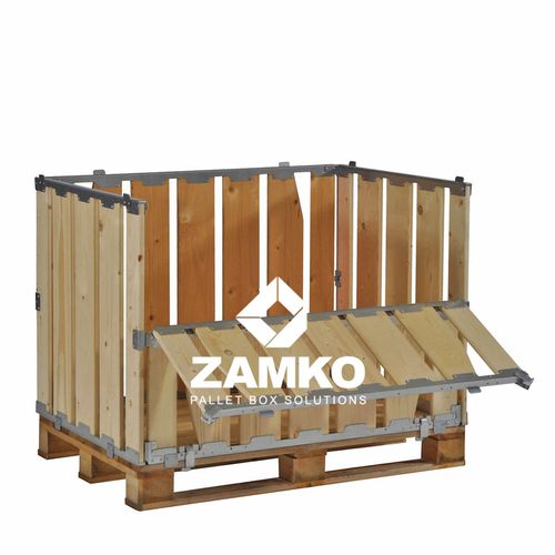木制货盘箱 - MPB.e70.PF - ZAMKO - 存储 / 小型物件 / 折叠