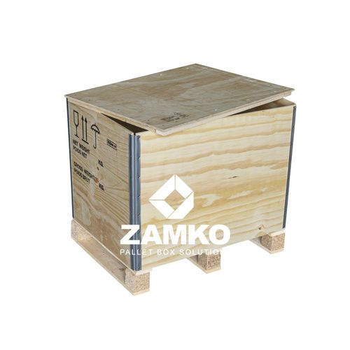 木制货物箱 - HUN.d60 - ZAMKO - 运输 / 带盖 / 重复使用型