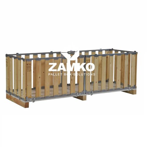 木制货盘箱 - MPB.f70 - ZAMKO - 电镀钢 / 存储 / 折叠