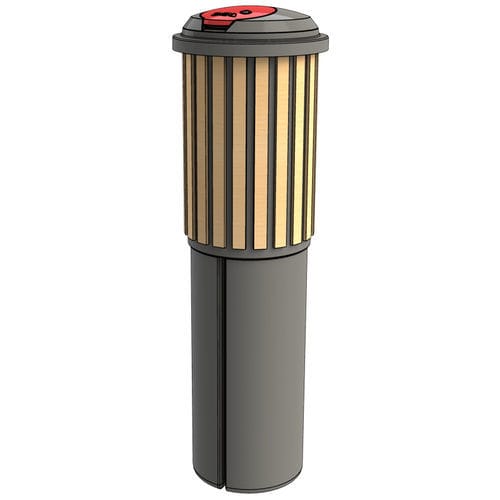 塑料垃圾桶 - ZBin 300 - Zweva Rotomoulding NV - 地下 / 用于城市垃圾 / 带盖