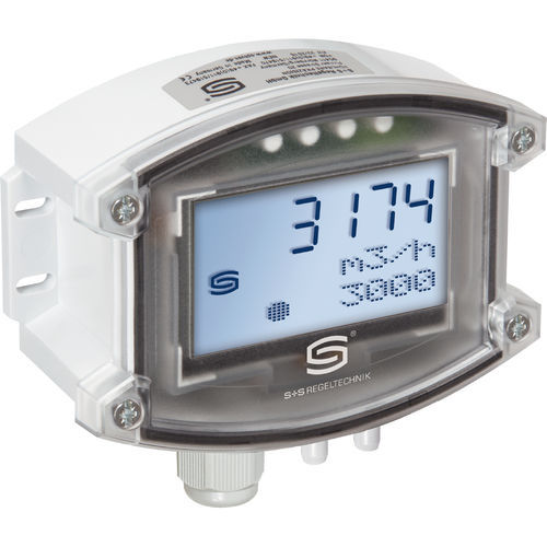 体积流量计 - PREMASREG 7165-UW LCD - S+S Regeltechnik - 压阻 / 用于空气 / 0-10V