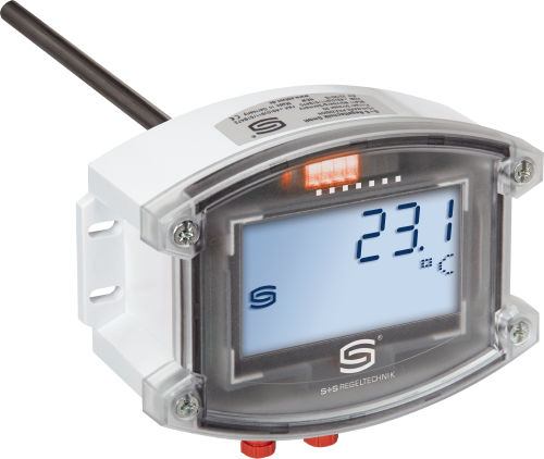 Pt1000温度传感器 - TM65-ECATP LCD - S+S Regeltechnik - 风管式 / 螺纹 / 浸入式