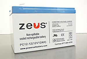块状电池 - PC12-12F2 - ZEUS Battery Products - 12V / 干燥电解质