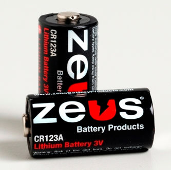 锂充电电池 - CR123A - ZEUS Battery Products - D 型 / 3V