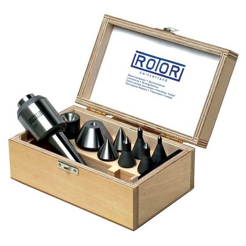 旋转式顶尖 - Type K - ROTOR TOOL - 用于车床 / 磨床用 / 带可视彩条压力指示器