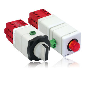凸轮开关 - Monocolor discrepancy switches - GAVE ELECTRO - 多极 / 绿色 LED / 红色 LED